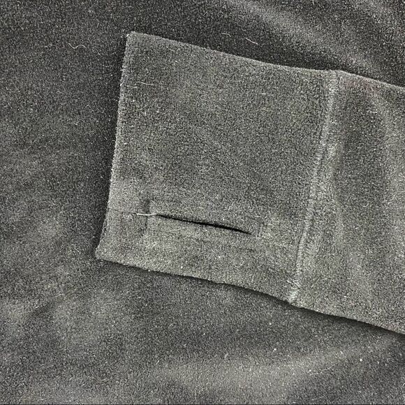 Calvin Klein Black Velour Cowl Neck Long Sleeve Athleisure Top M - Picture 4 of 6